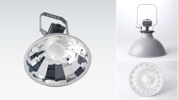 屋内用高天井タイプ φ89露出ボックス適合|落下防止型ランプ