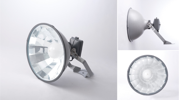 屋外用投光器タイプφ溶融亜鉛メッキアーム｜落下防止型ランプ｜IP65仕様